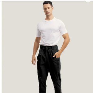 Gentle Herd Cotton-Blend Tapered Leg Trousers